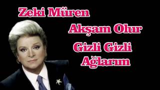 Zeki Müren Akşam Olur Gizli Gizli Ağlarım [upl. by Hotchkiss]