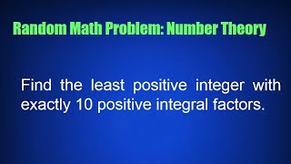 Random Math Problem Number Theory [upl. by Mordecai]