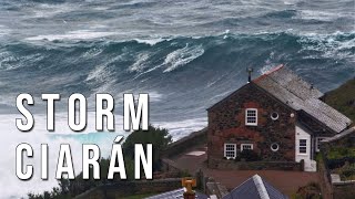 Storm Ciaran Lashes Cornwall  November 2023  4K Video [upl. by Thrift354]