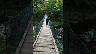 Crossing the Hopewell Heritage Foot Bridge explore novascotia nature footbridge hiking [upl. by Luanne401]