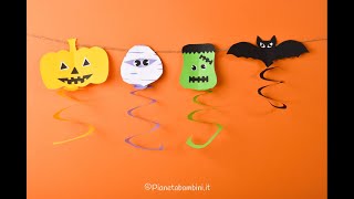 Decorazioni Halloween Fai da te con Cartoncino  Tutorial 🎃 👻 🦇 [upl. by Adiarf]