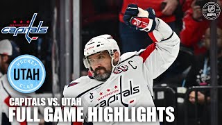 Washington Capitals vs Utah Hockey Club  Full Game Highlights  ESPN NHL [upl. by Zwiebel887]