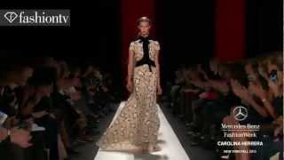 Carolina Herrera FallWinter 201314  New York Fashion Week NYFW  FashionTV [upl. by Aleunamme]