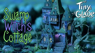 The Swamp Witchs Cottage  Full build  Tiny Glade Longplay ASMR  No commentary [upl. by Yelehsa]