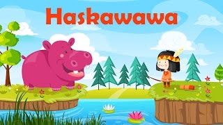 Haskawawa lénorme hippopotame et Hiskiwiwi le petit indien  Comptine à geste pour bébé avec parole [upl. by Reider744]