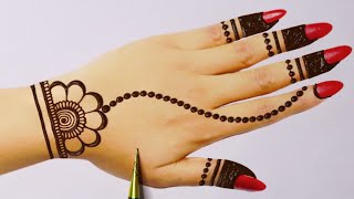 रक्षाबंधन स्पेशल मेहंदी डिज़ाइन  Easy Simple dots mehandi design  Stylish Mehndi designs mehndi [upl. by Maroney937]