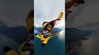 Watch thrill of paragliding 😜🪂skyadventure paragliding thrillofflight flyride ytshorts ytviral [upl. by Edy]