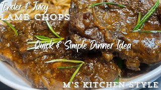 Tender amp Juicy Lamb Chops  MS KITCHEN STYLE [upl. by Abercromby555]