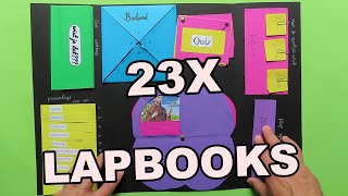 23 LAPBOOKS  ideeën om een lapbook te maken [upl. by Pestana242]