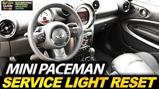 Mini Paceman  Service Light Reset [upl. by Aikrehs29]