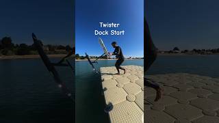 Learning Pump Foil Twister Dock Start shorts pumpfoil hydrofoil foil surffoil dockstart [upl. by Ecirtram353]