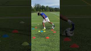 2 BRAZILIAN skills to improve footwork 🔥football soccer skill skills footwork footballskills [upl. by Comyns]