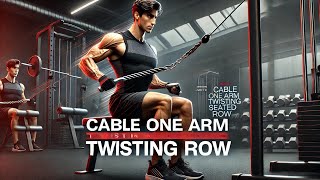 Cable One Arm Twisting Seated Row  Build Core amp Back Strength [upl. by Bywoods362]