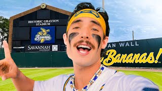 Savannah Bananas Home Game VLOG  Coach RAC [upl. by Peggir]