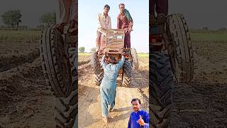 man lifted the tractor from the front  short ytshort shortvideo [upl. by Arihk]