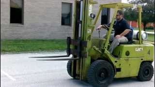 Clark C500 YS60 Pneumatic Forklift  BARGAIN FORKLIFT St Louis [upl. by Shaefer]