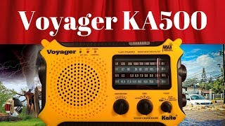 Kaito Voyager KA500 AM FM SW WB Emergency Radio Review [upl. by Eahcim]