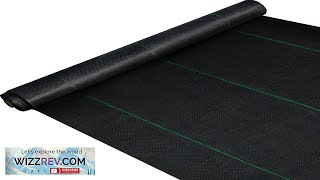 VEVOR 3FTx300FT Premium Weed Barrier Fabric Heavy Duty 32OZ Woven Weed Control Review [upl. by Shelton]