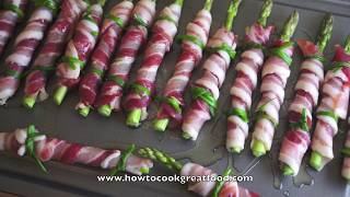 Asparagus amp Bacon Twists  Recipes With Asparagus  Recipes with Bacon [upl. by Atinnor466]