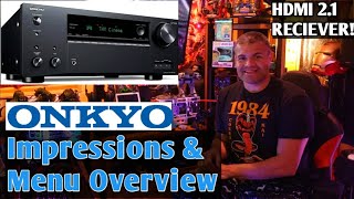 I love this AVR Onkyo TXNR7100  Setup and Menu Overview [upl. by Eilahs427]