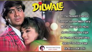 Dilwale 💞 All Songs With Dialogues 💞 Ajay Devgan Raveena Tandon 90s Bollywood Romantic Song [upl. by Yhtomiht]