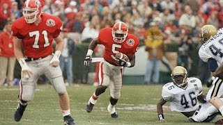 Classic Tailback  Garrison Hearst Georgia Highlights [upl. by Minton479]