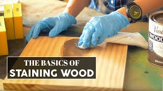 Staining School 101 The Basics of Staining Wood [upl. by Teodoor]