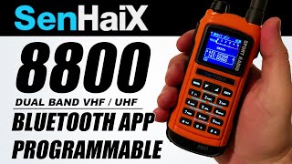 SenHaix 8800 Dual Band VHF  UHF App Programmable Handheld Radio [upl. by Attenor]