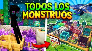 Construí un ZOOLÓGICO para cada MONSTRUO en MINECRAFT 💀🧟 [upl. by Luis769]