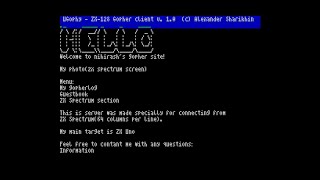 Gopher browser for ZX Spectrum 128 works with Spectranet [upl. by Crispa426]