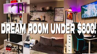 How I Transformed My Brothers Dream Room  Amazon amp Ikea Finds [upl. by Sucramel]