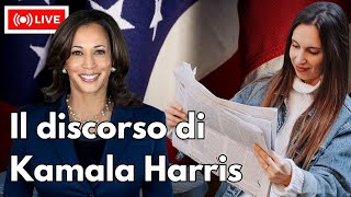 News in English Il discorso di Kamala Harris [upl. by Gawlas57]