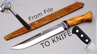 Making knife from scrap 🔪 🔨PLEASE SUBSCRIBE  Village Life knife art amazing blacksmith [upl. by Anilrac938]