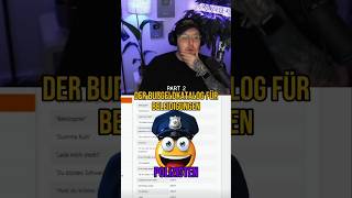 Der Bußgeldkatalog für Beleidigungen🤬👮‍♂️😂Part 2 zarbex twitch clips foryou viralshorts fyp [upl. by Suoirtemed7]