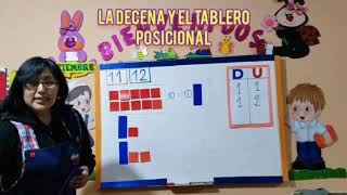 La decena y el tablero posicional para niños [upl. by Akirdnas]