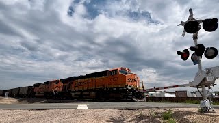 BNSF 6153 leads a southbound coal train through Louviers 71924 [upl. by Karwan]