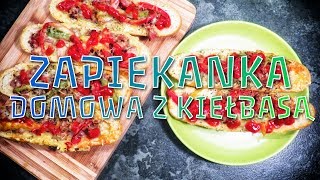 Zapiekanki domowe z kiełbasą  prosty przepis na fast food z lat 70 [upl. by Seaver900]