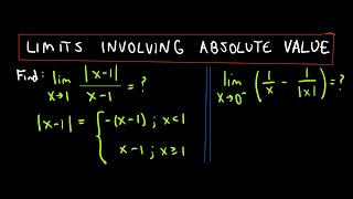 ❖ Limits Involving Absolute Value ❖ [upl. by Valaria217]