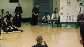 2012 全日本学生剣道選手権 ベスト16 法大 秀徳 vs 関大 中間 [upl. by Ainoyek]