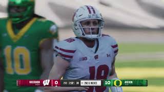 College Football 25  Wisconsin vs Oregon  NCAA Gameplay PS5 [upl. by Suivatnom]