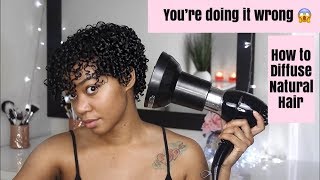 How to Diffuse Natural Hair [upl. by Chelsey]