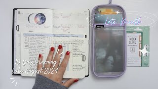 10Day Planning  Late Month  August 21st to 31st 2024  Bullet Journal Pocket A6  Nolty 6501 [upl. by Jamaal]