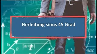 Herleitung sinus 45 Grad [upl. by Uzial]