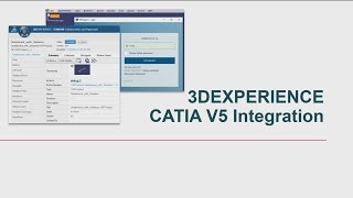 3DEXPERIENCE R2015x CATIA V5 Integration [upl. by Nwavahs19]