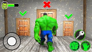 Playing as Hulk Family vs Secret Door Challenge in Granny House [upl. by Mccormick]