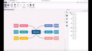 EdrawMind MindMaster Tutorial  How to Display Mind Maps in Outline Mode and Export Outline [upl. by Nnail631]