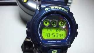 G Shock DW 6900 SB with green Display and metallic bandsBRANDNEW Unboxing by TheDoktor210884 [upl. by Elohcin349]