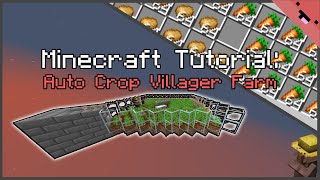 Minecraft Tutorial Villager Powered Auto Farm [upl. by Aronoff]