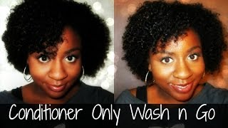 Natural Hair Tutorial  Conditioner Only Wash N Go [upl. by Boatwright633]