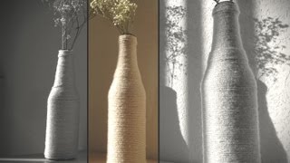 DIY Upcycle A Glass Bottle Into Vase [upl. by Ettennahs168]